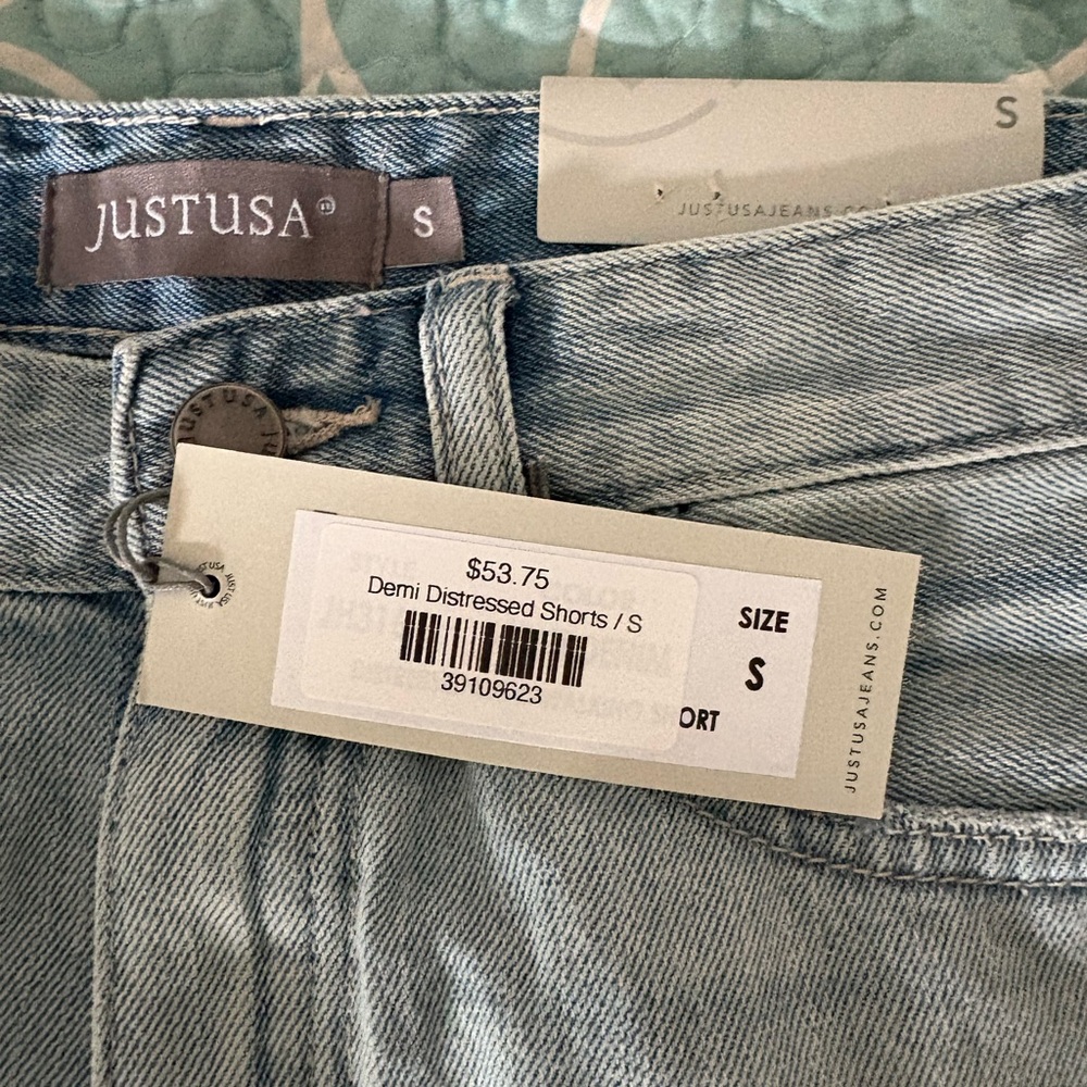 Just USA Blue Jean Shorts with Medium Wash